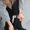 Milla Siyah Süet Tak Çıkar Topuklu Bot Ve Çizme - Görsel 4